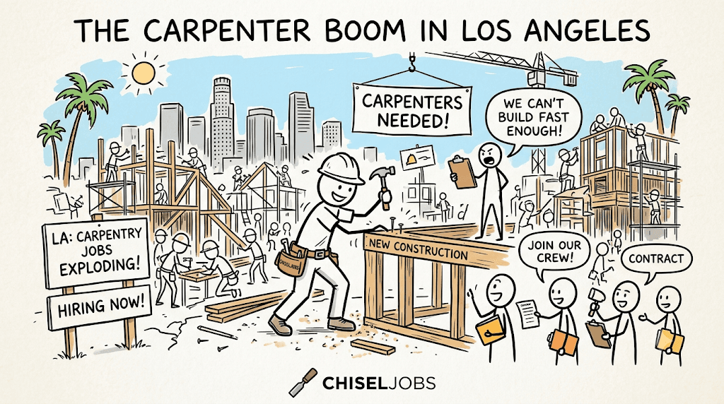 The Carpenter Boom in Los Angeles: An Illustrated View of High Demand