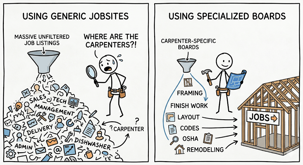 How to Find Carpenter Jobs Near Me Using Specialized Boards vs. Generic Sites